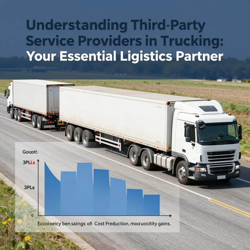 Visual representation of a third-party service provider’s functions in trucking logistics.
