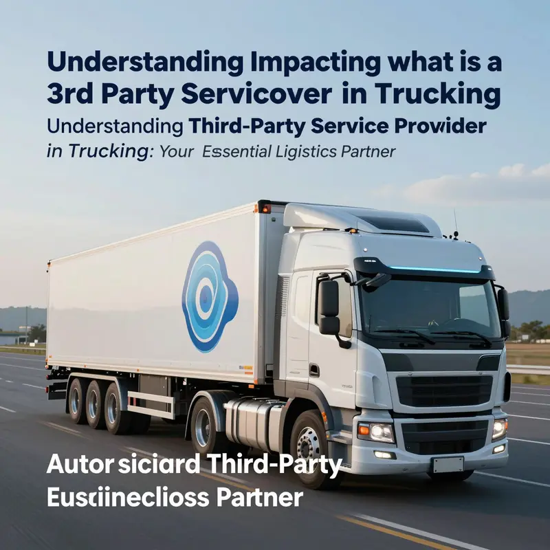 Visual representation of a third-party service provider’s functions in trucking logistics.