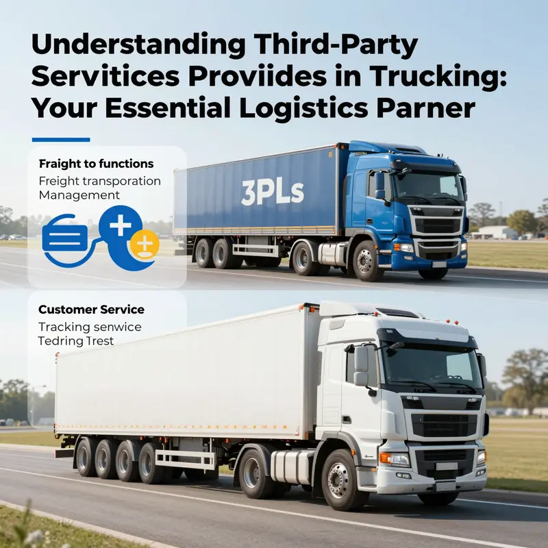Visual representation of a third-party service provider’s functions in trucking logistics.