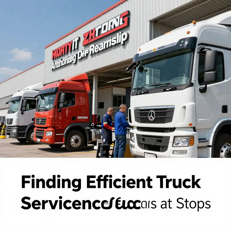 Using navigation apps to locate maintenance services at truck stops quickly.