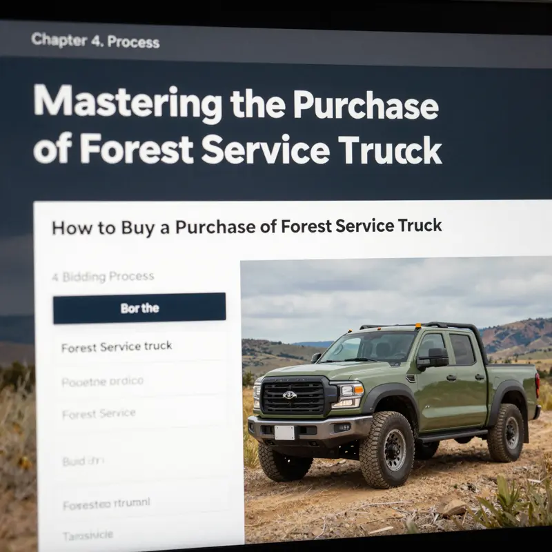 A checklist detailing the essential specifications for selecting a forest service truck.