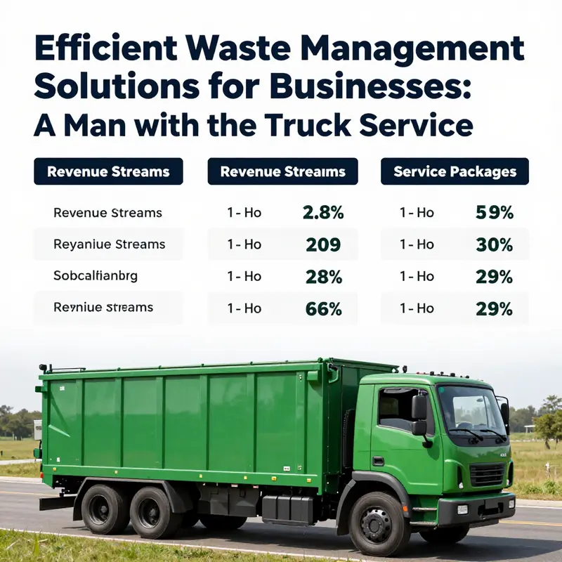 A Man with a Truck Dumpster Service delivering efficient waste management solutions.