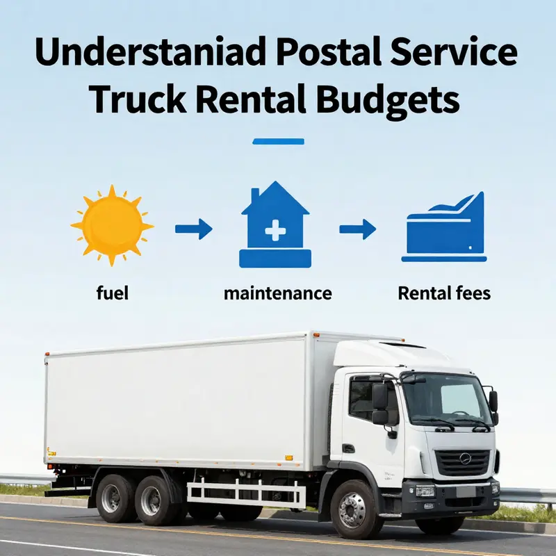 An operational hub demonstrating the significance of truck rentals in postal delivery logistics.
