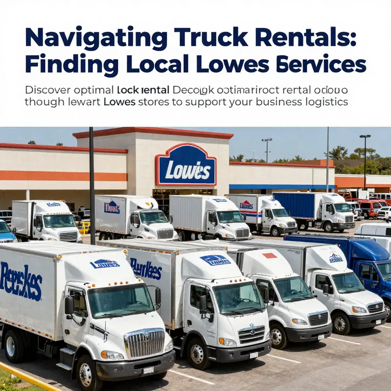 A collection of trucks from Penske and Lowes available for rental.
