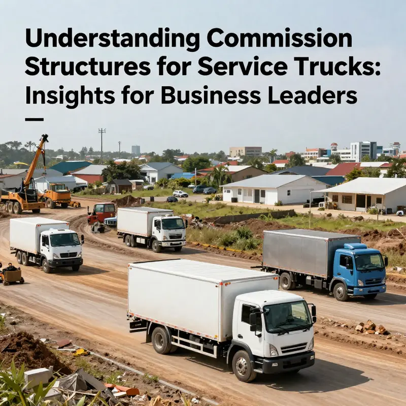 A landscape view of service trucks in different operating environments, showcasing their versatility.