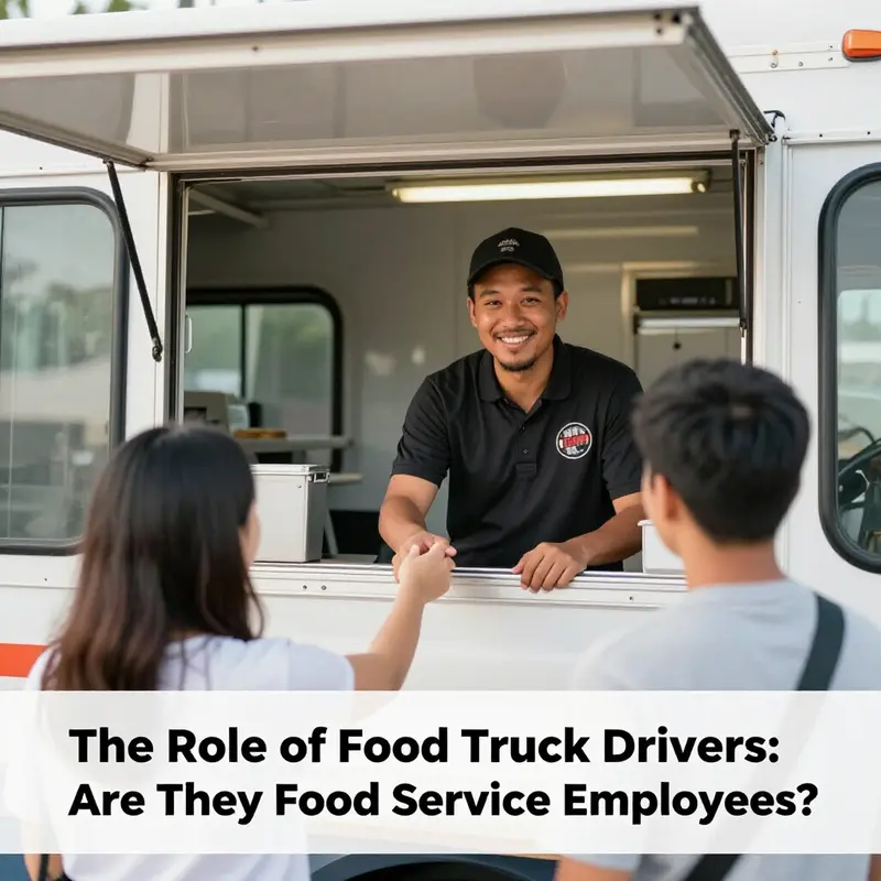 Food truck drivers engage in diverse tasks, combining driving with food service responsibilities.