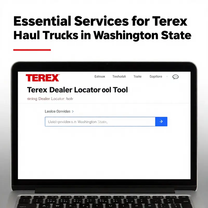 Technicians at an authorized dealership servicing Terex haul trucks, ensuring quality maintenance and support.