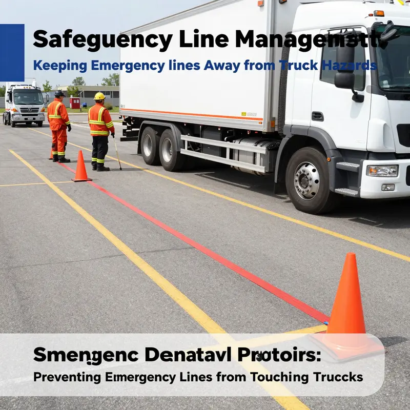 Establishment of physical barriers to create safe zones around trucks.