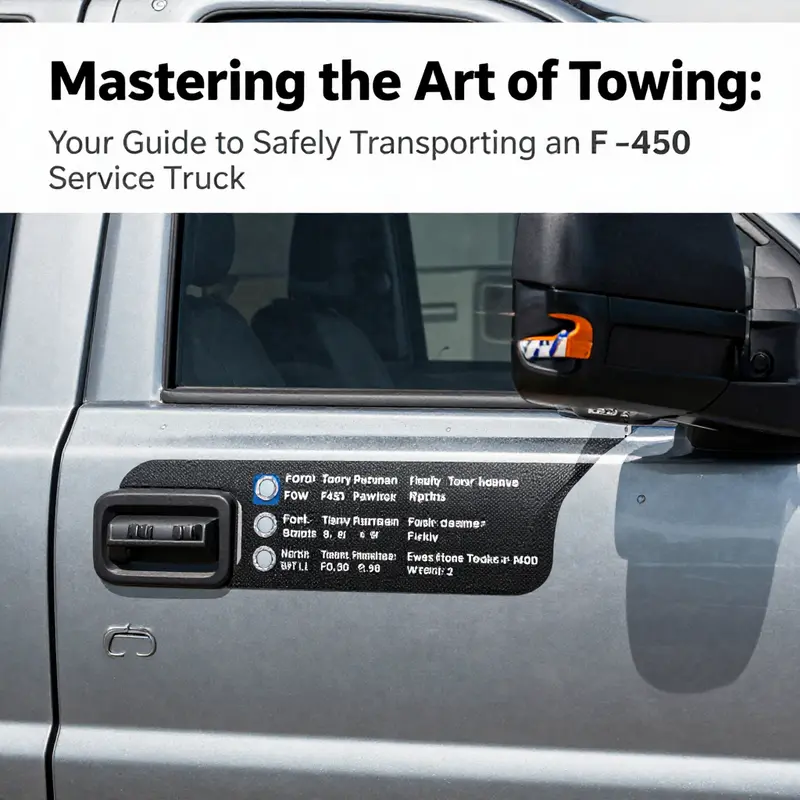 Examining the towing capacity specifications of the Ford F-450.