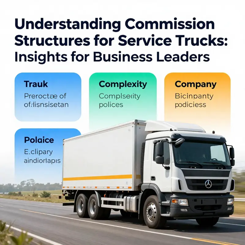 Sales representatives discussing commission structures related to service trucks.