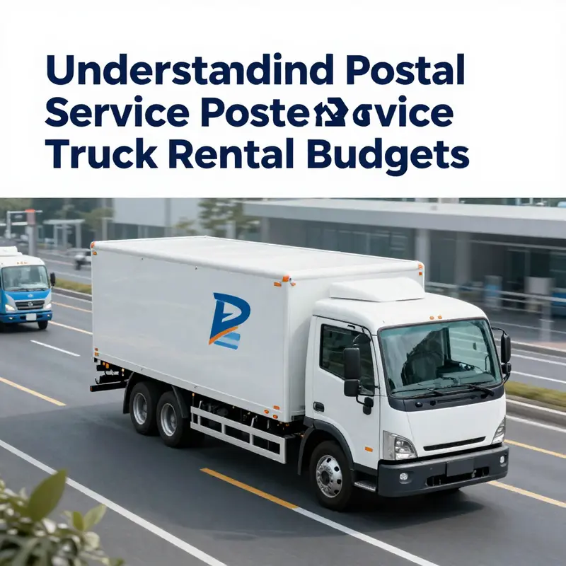 An operational hub demonstrating the significance of truck rentals in postal delivery logistics.