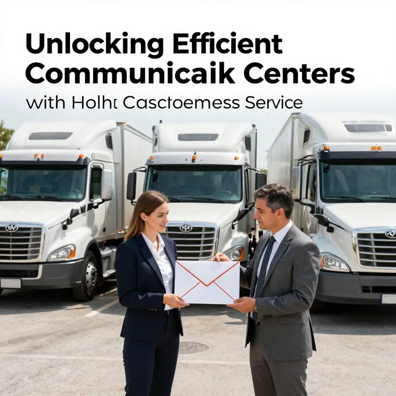 Cover image illustrating effective communication between businesses and Holt Truck Centers.