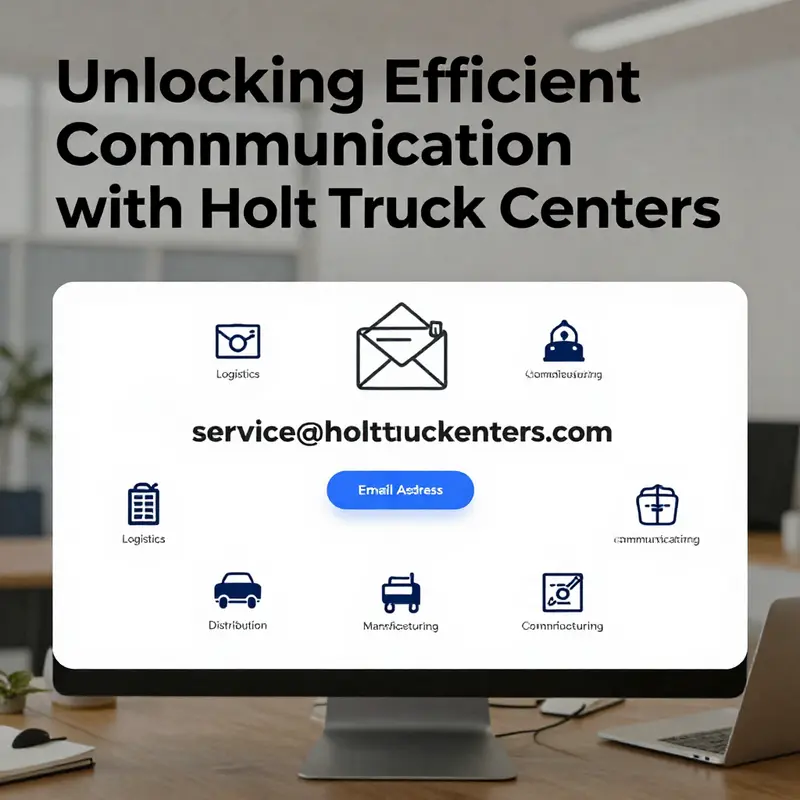 Key email contact information for Holt Truck Centers to streamline your inquiries.