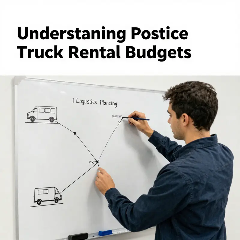 An operational hub demonstrating the significance of truck rentals in postal delivery logistics.