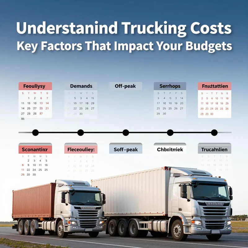 Visual representation of distance and route complexity in trucking logistics.