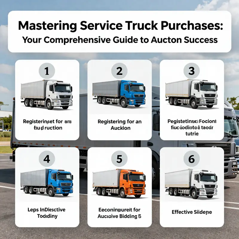 A visual guide to exploring reputable auction platforms for service trucks.