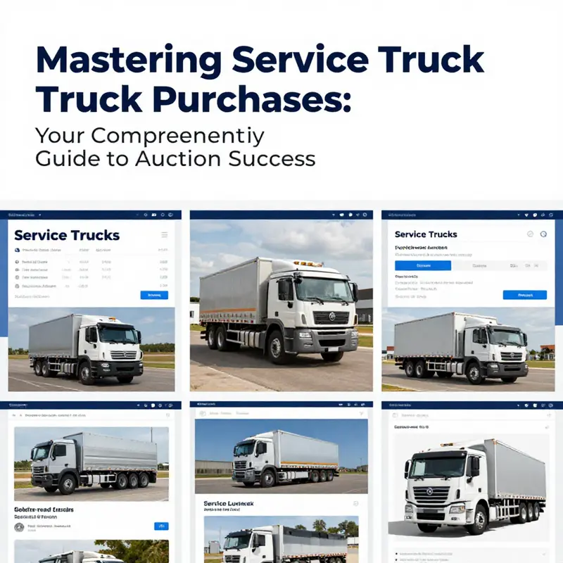 A visual guide to exploring reputable auction platforms for service trucks.