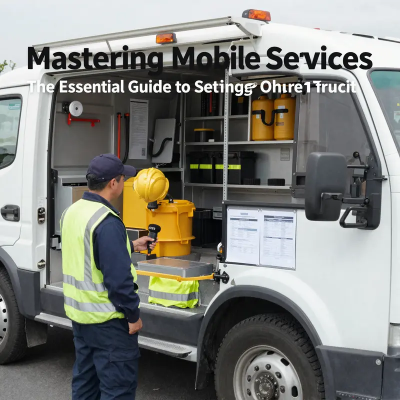 A diverse range of service trucks, each tailored to different operational purposes, emphasizing the importance of defining the core function.