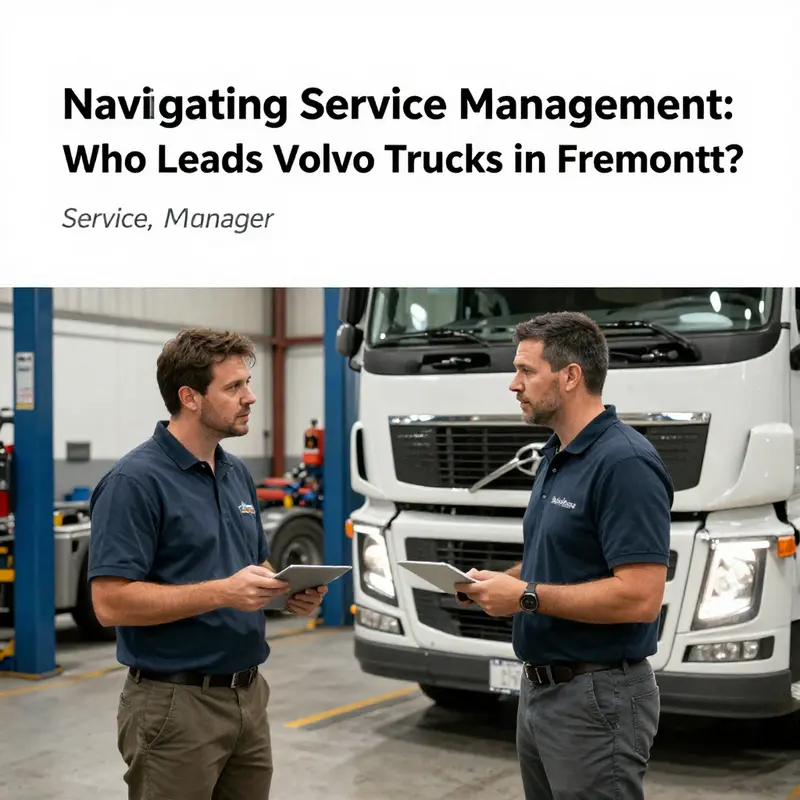 The service department at the Fremont Volvo Trucks location, where customer needs are managed.