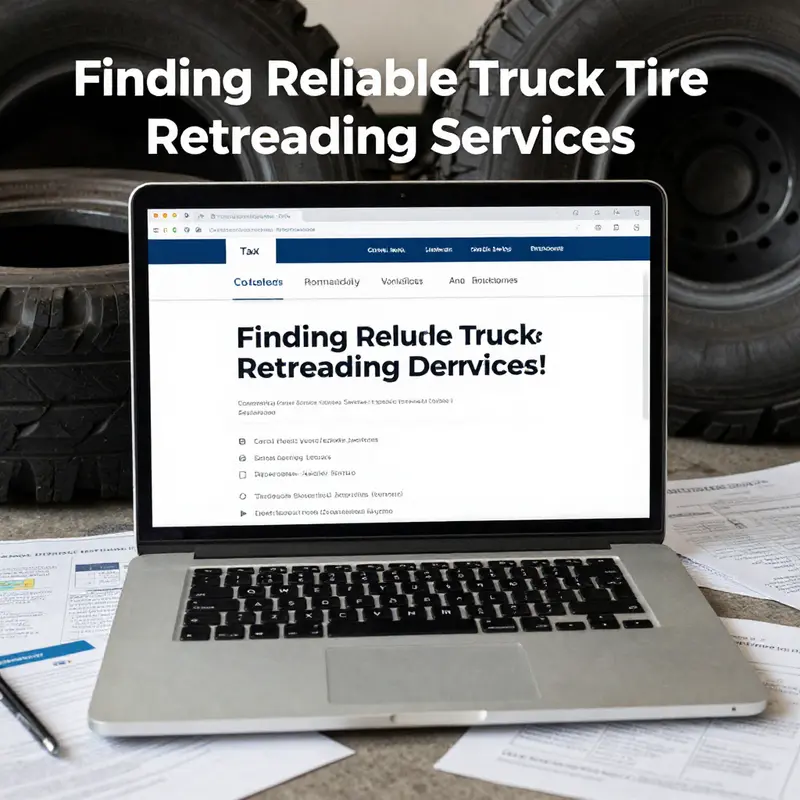 Using specialized industry directories to locate reliable truck tire retreading services.