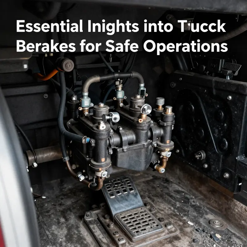 The inner workings of a truck’s air brake system demonstrating its essential role in vehicle operation.