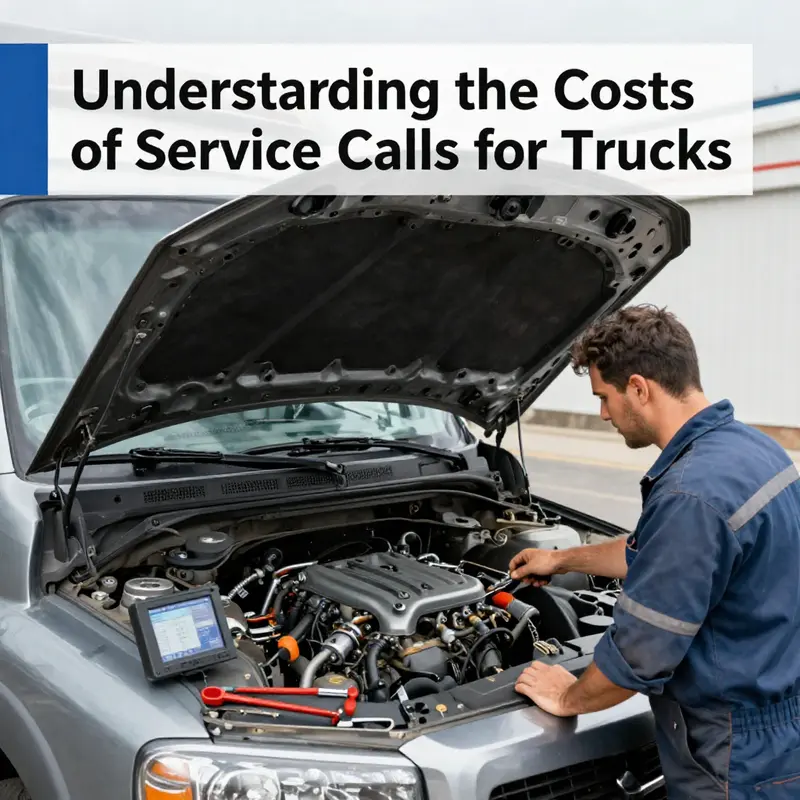 A mechanic conducting a thorough inspection during a routine maintenance service call.