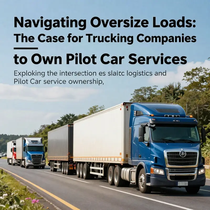 A convoy of trucks supported by pilot cars navigating open roads.