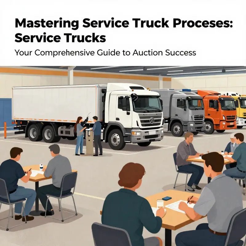 A visual guide to exploring reputable auction platforms for service trucks.