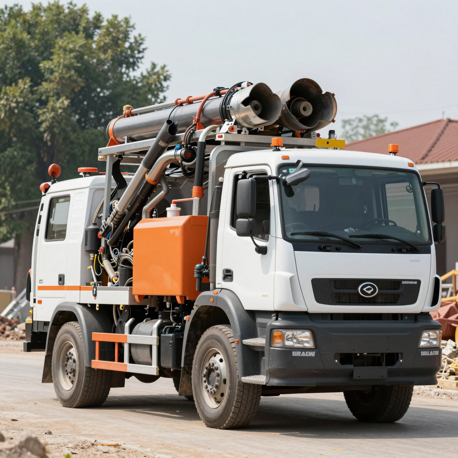 Pump Truck in Action