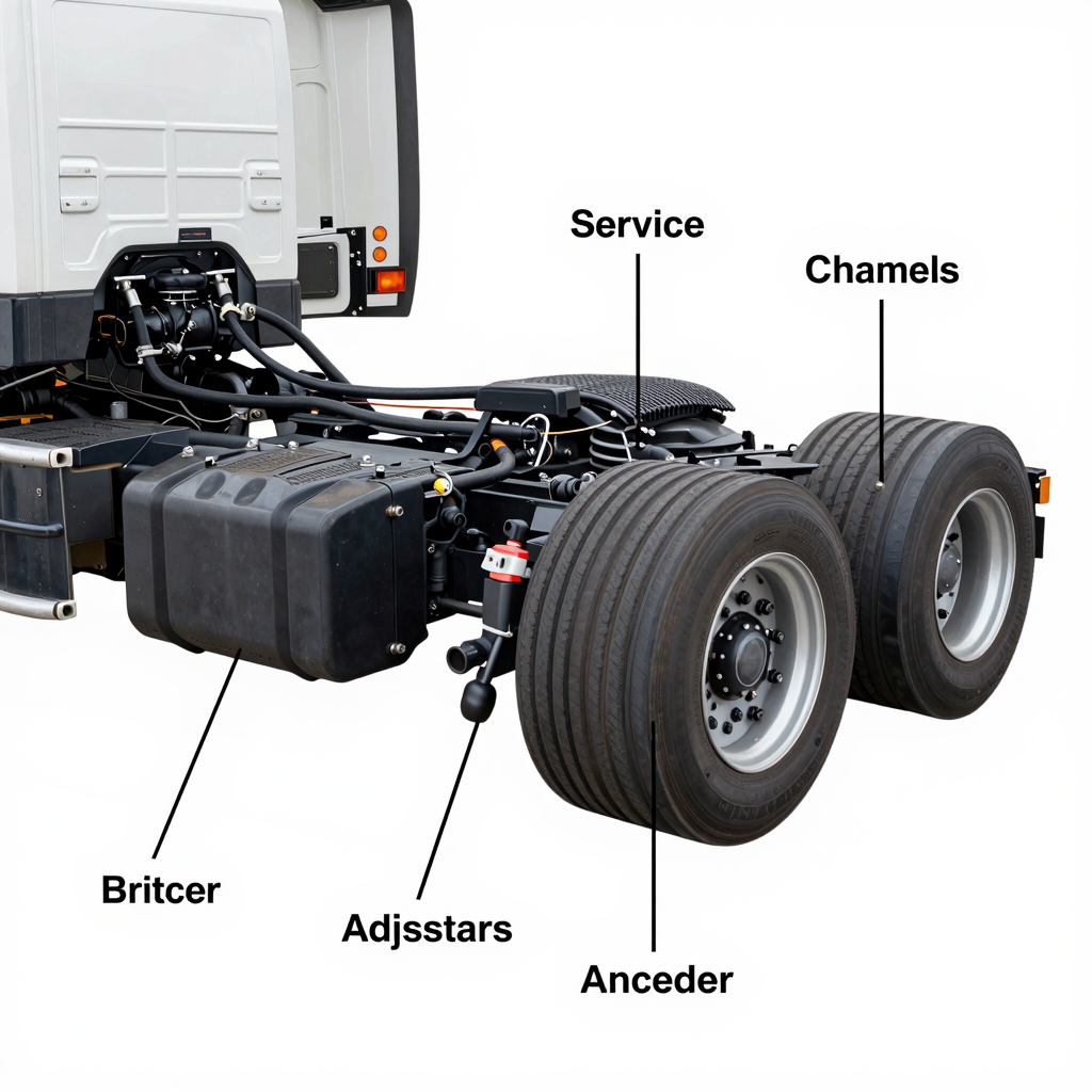 Semi Truck Service Brake System