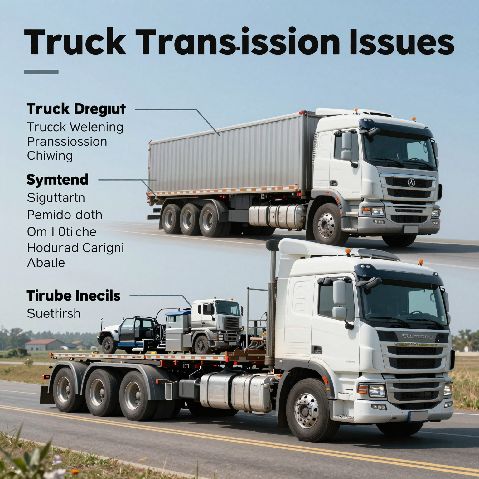 Common Truck Transmission Issues Infographic