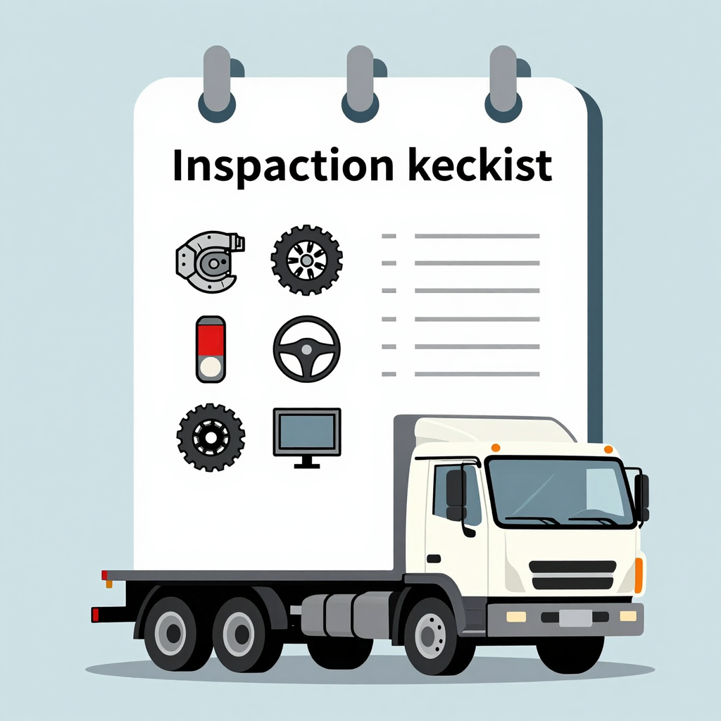 Truck Inspection Checklist Illustration