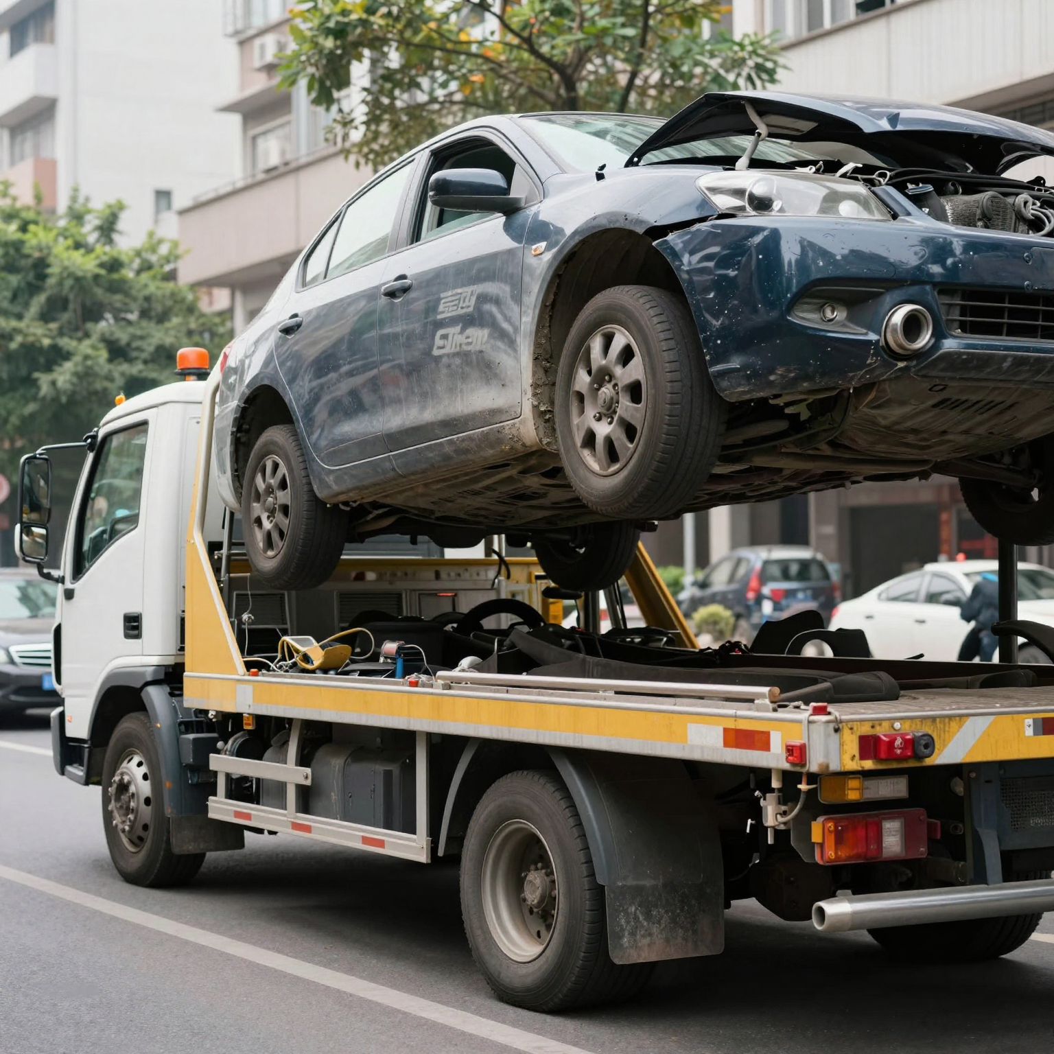Tow Truck in Action