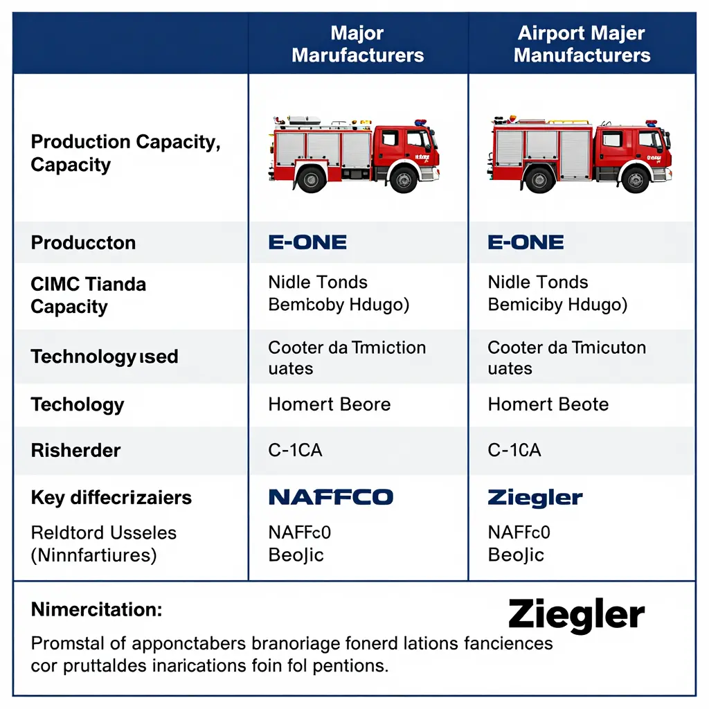 Airport Fire Truck Manufacturers Comparison
