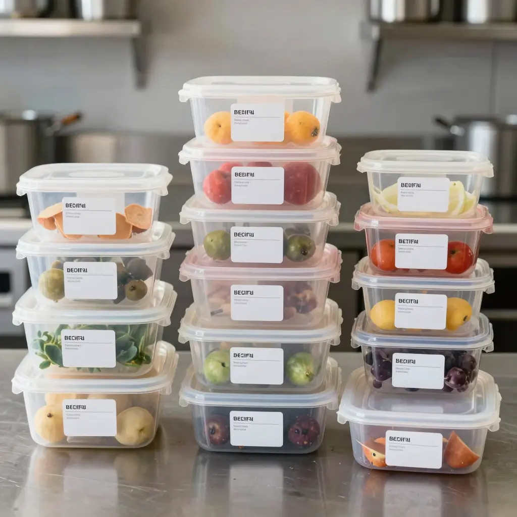 Organized Plastic Food Containers