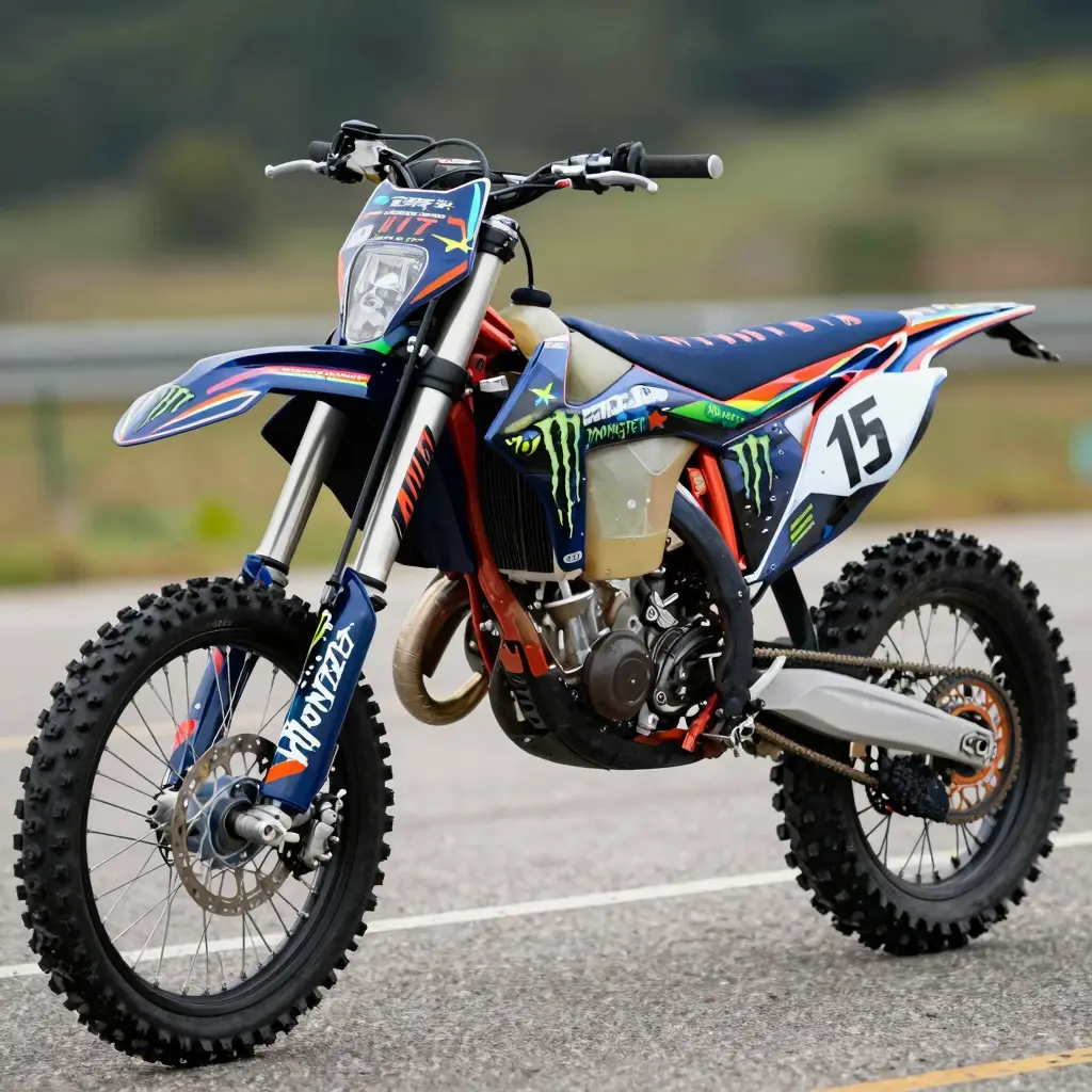 Dirt Bike with Monster Graphics