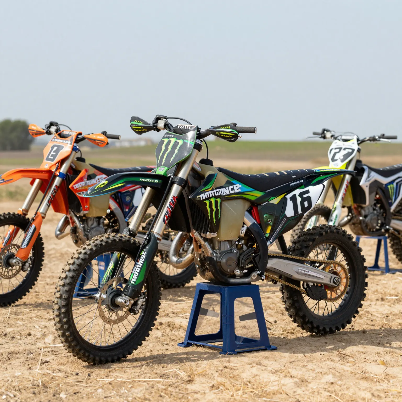 Dirt Bike with Monster Graphics