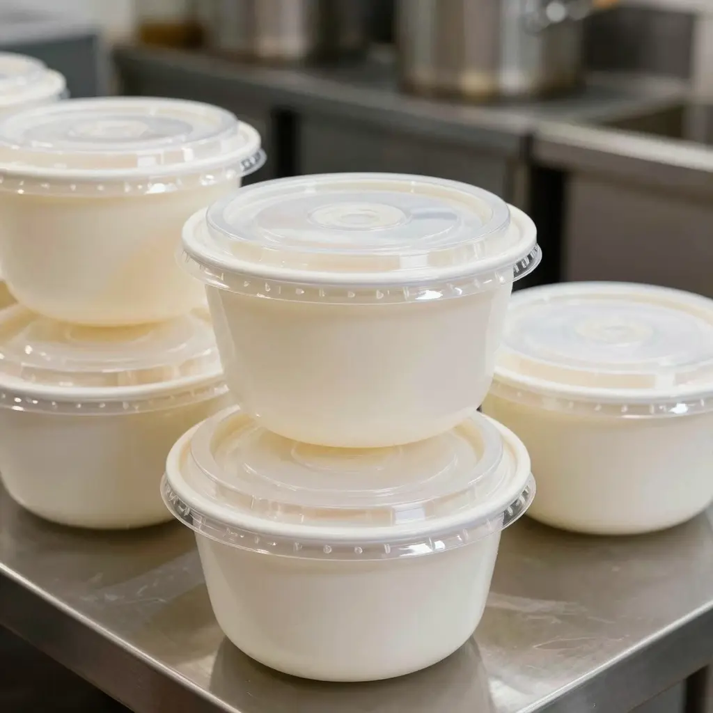 Disposable Plastic Bowls with Lids