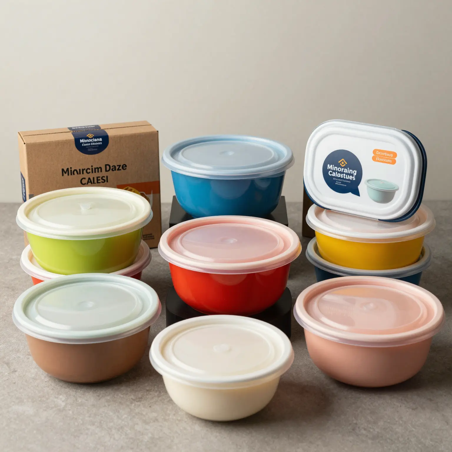 Disposable Plastic Bowls with Lids