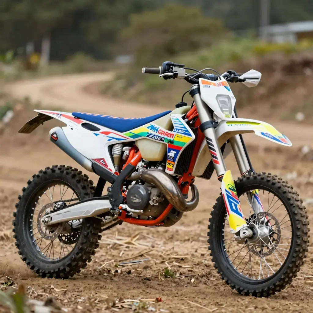 Dirt Bike with Custom Graphics