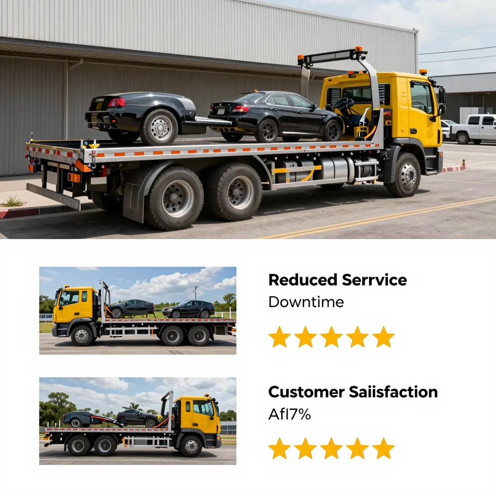 Towing service case study infographic