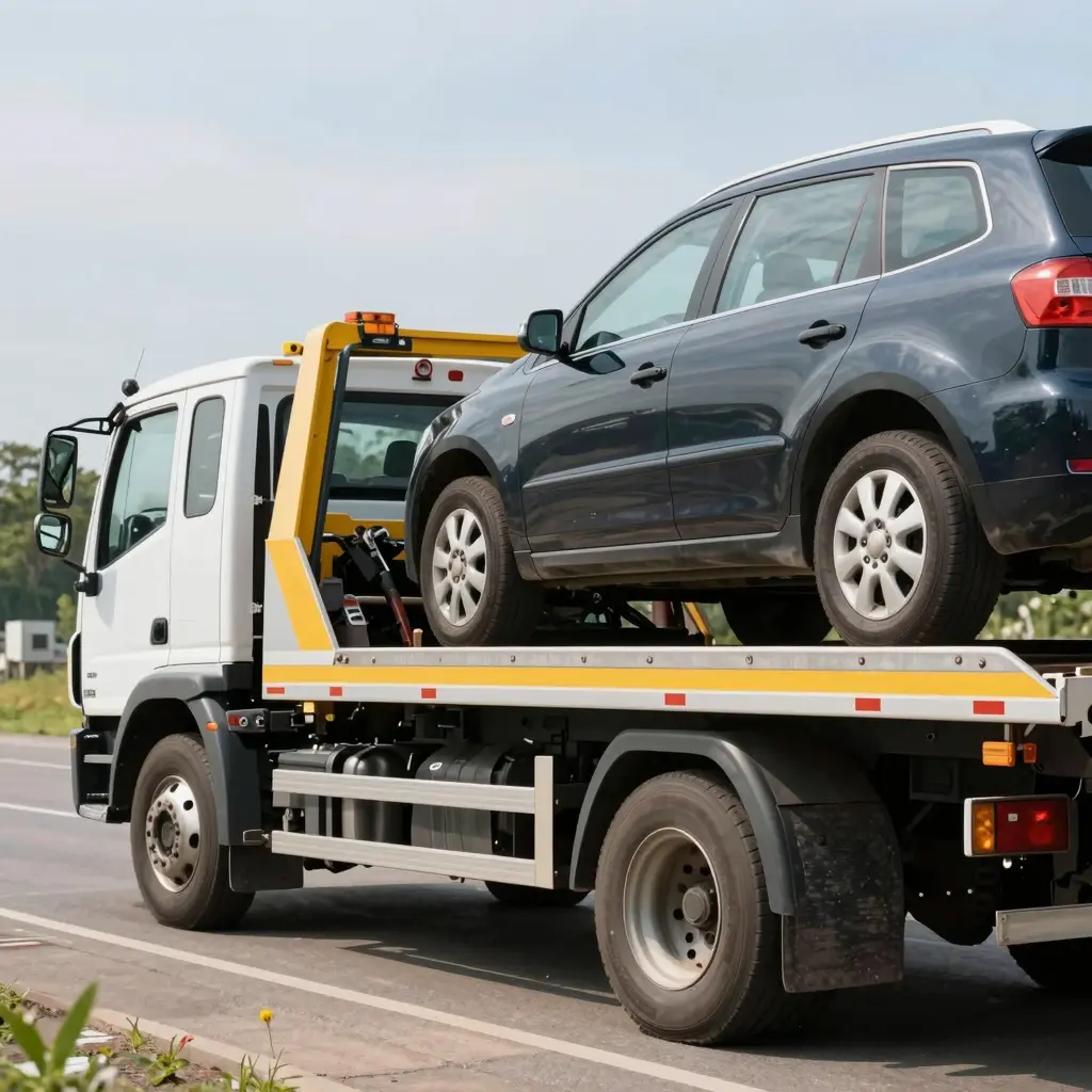 Tow Truck in Action
