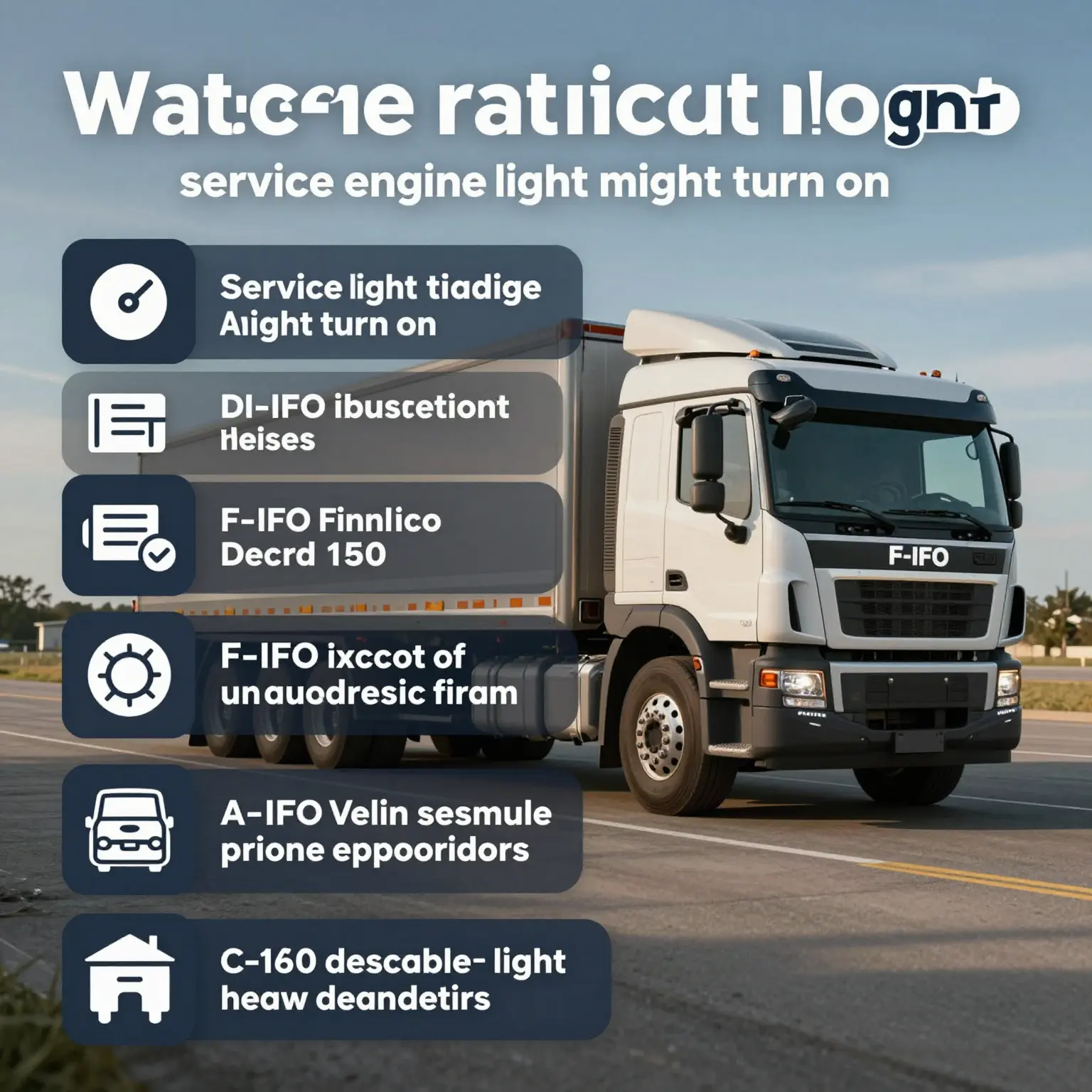 Service Engine Light in F-IFO Trucks