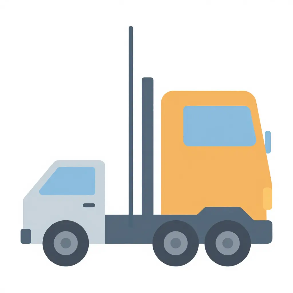 Flat icon illustration showing a light truck on the left and a much larger heavy-duty truck on the right, separated by a single vertical dividing line that represents the 10,001 lb GVWR threshold.
